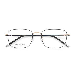 กรอบแว่นตาทรงสี่เหลี่ยมสไตล์วอส 34999 54-19-148 ดีไซน์อัลลอยด์แบบเต็มกรอบน้ำหนักเบาสำหรับทุกเพศ - Product Image 1