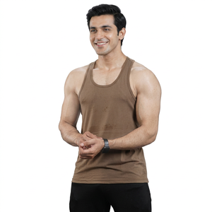 Bodybuilding <b>Stringer</b> Tank Tops Men Mesh Gym Sleeveless T-shirt Men Fitness <b>Vest</b> Singlets Sportswear Workout Tanktops - Product Image 1