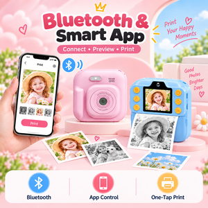 Appareil <span class=keywords><strong>photo</strong></span> instantané pour enfants 1080P avec imprimante thermique, écran IPS de 2,4 pouces, appareil <span class=keywords><strong>photo</strong></span> numérique LED intégré pour enfants - Product Image 2