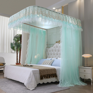 Palace Guide Rail Square Pink Girl Princess Interior Lace High Free Standing 50D Dormitorio Mosquitera - Product Image 5