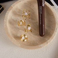 Anillos de Circonio Europeos y Americanos, Joyería de Acero de Titanio que No se Desvanece, Accesorios de Lujo Ligero de Alta Gama, Anillos de Moda