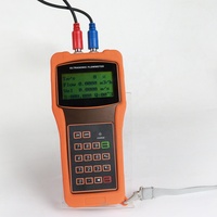 Gran oferta, medidor de flujo ultrasónico de mano, pantalla LCD portátil, 1.0% de precisión CE/IP68 para medición de flujo de tubería de Gas y agua