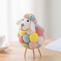 Peluche décorative mouton en laine douce, style Art Déco, pour la décoration intérieure – Meilleure vente