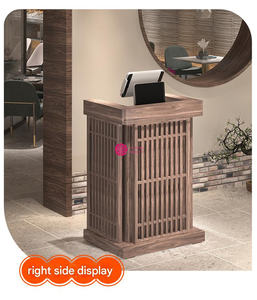 Yicheng Beauty Venta caliente Retro Recepción de escritorio Simple Mini Bar para centro de salud <span class=keywords><strong>Casa</strong></span> de té Mostrador de cajero de moda para la venta - Product Image 3