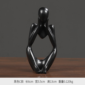 Mới được thiết kế rỗng nghệ thuật trừu tượng nhà văn phòng bàn trang trí với nhà Tư Tưởng Tượng Vàng nhựa thủ công - Product Image 6