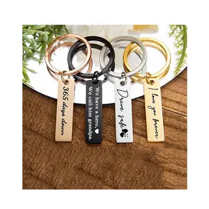 Souvenirs promotionnels porte-clés Logo émail dur doux en alliage de zinc porte-clés en acier inoxydable porte-clés personnalisé en métal vierge