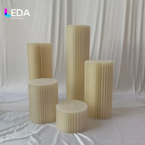 LEDA Soporte de Papel Resistente y Portátil para Flores, Soporte para Pasteles, Decoración de Bodas, Centro de Mesa para Decoración del Hogar y Bodas - Product Image 6