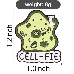 Pin de esmalte personalizado con diseño de célula, insignia metálica de biología, pin de solapa con juego de palabras científico, regalo de joyería para estudiantes y profesores - Product Image 6