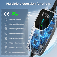 Chargeur de voiture électrique Junsun Type 2 Triphasé 11KW 480V Chargeur rapide portable Contrôleur EVSE Charge automatique 16A 4m/5m/8m/10m Prise CEE