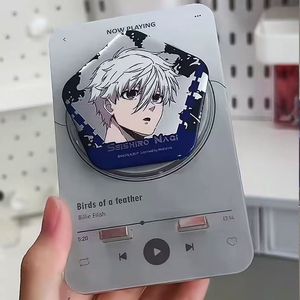 Acrylic Badge Display Rack Rotatable Magnetic Music Inspired Stand For Anime Game Collectibles White Black Pink Green - Product Image 2