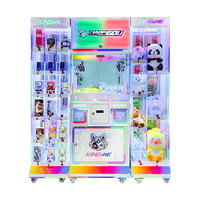 Mesin Cakar Hadiah Arcade Showcase dengan Kabinet Display, Permainan Berhadiah dengan Pembaca Kartu, Mesin Penjual Hadiah Pintar untuk Pusat Hiburan dengan Lalu Lintas Tinggi