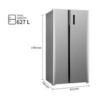 Réfrigérateur intelligent avancé 646L avec écran tactile, distributeur d'eau, contrôle numérique de la température, faible formation de givre, pour aliments frais