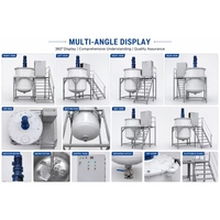 Agitateur Moteur pour Cuve de Stockage Cylindrique Verticale en PP, Capacité 500L/1000L, Puissance 1.5KW, pour Préparation et Lavage de Matières Premières Liquides