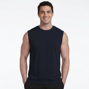 Camiseta Deportiva de Tirantes para Hombre, de Poliéster, para Gimnasio, Ejercicio Muscular, Cuello Redondo, Personalizable - Product Image 1