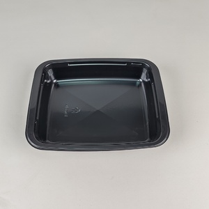 Barquette en plastique CPET recyclable de 850 ml pour la vente en gros, boîte à lunch jetable, procédé thermoformage, pour biscuits, sushis, salades, aliments pour animaux de compagnie, usines - Product Image 3