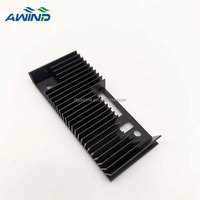 Dissipateur thermique oblique sur mesure à ailettes, en aluminium, pour GPU/VGA, 60 mm, 60x25 mm, 50x25 mm, noir, pour radiateur de refroidissement 30 W