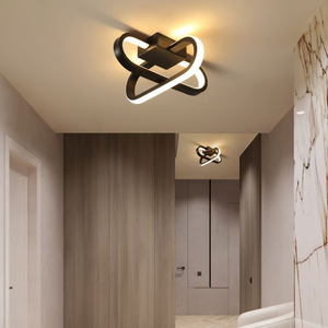 Nordic Design Iron Ceiling <b>Light</b> Surface Mounted LED Silicone Shade 21W Warm/White/Neutral for Hallway <b>Corridor</b> Entryway - Product Image 1