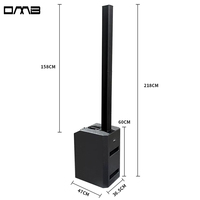 IPX1000 12 pulgadas 1200 vatios columna de rango completo MP3 Clase D 3 vías activo y pasivo 2 canales altavoces activos de rango completo