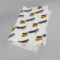Feuilles de papier alimentaire personnalisées résistantes à l'huile, papier d'emballage alimentaire jetable, papier anti-graisse pour hamburgers