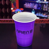 Tasses à dessert 16oz en plastique durables et personnalisées pour jeux de société et réunions