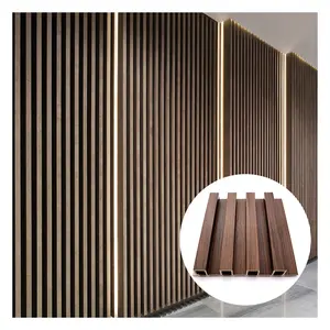 价格便宜的现代木塑外墙户外装饰木塑复合墙板长城壁板天花板