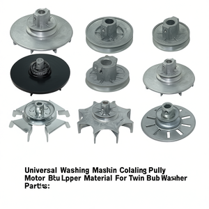 Poulie de refroidissement universelle pour machine à laver, moteur, pale de ventilateur, matériau en cuivre métallique pour pièces de lave-linge à double cuve - Product Image 2
