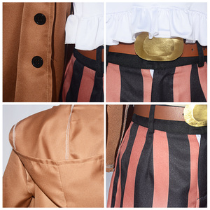 Coolmanyuan Jewelry Bonney Disfraz de Cosplay para Mujer Adulta, Conjunto de Top, Pantalones Cortos y Chaqueta de Anime - Product Image 4