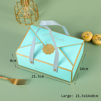 Boîte à cadeaux en papier bronzé carré, faite à la main, avec poignée en PU, pour emballer des bonbons, des biscuits, des friandises, pour les fêtes de fin d'année, les événements professionnels, la décoration