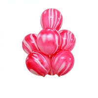 Ballons en latex marbré arc-en-ciel de 12 pouces pour la décoration de fêtes à thème : mariage, baby shower, remise de diplôme, Noël, Halloween, festival, anniversaire