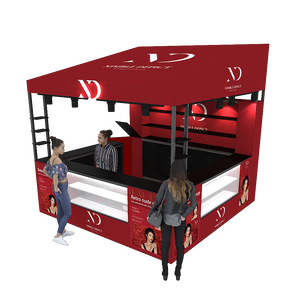 Stand Modular de Aluminio de 10x10 pies para Cafetería Personalizada, con Iluminación LED, Stand Portátil para Ferias Comerciales de <span class=keywords><strong>Comercio</strong></span> <span class=keywords><strong>Justo</strong></span> - Product Image 1