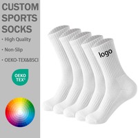 Chaussettes de sport pour hommes de haute qualité avec logo personnalisé, vente en gros, chaussettes de sport respirantes en coton