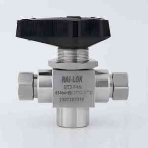 อุปกรณ์เติมแก๊สแบบแมนนวล NAI-LOK BT Series 3-Way Ball 6000 PSI SS316 พร้อมข้อต่อแบบ NPT ตัวเมีย สำหรับ OEM BT Series Instr - Product Image 2