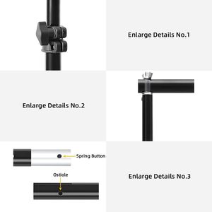 KAZHI Photography Studio Video sfondo tessuto con schermo verde supporto fotografico di atterraggio Mobile regolabile supporto foto puntelli kit - Product Image 6