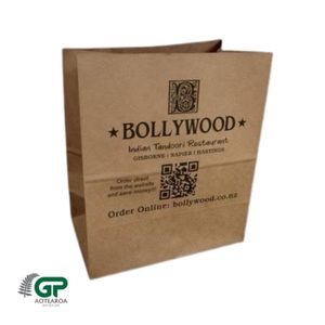 Sacs en papier kraft à fond plat, écologiques, personnalisés, vente en gros - Product Image 5