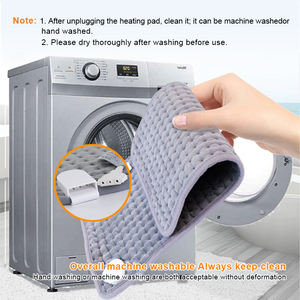 Coussin chauffant électrique en fibre de carbone à chauffage rapide avec <span class=keywords><strong>housse</strong></span> en flanelle en peluche pour coussin chauffant à chaleur instantanée électrique - Product Image 5