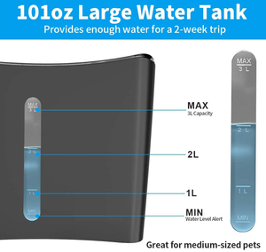 Bebedero Silencioso para Gatos de 101 oz, Fuente de Agua para Mascotas con Luz LED y Filtro - Product Image 5