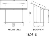VONVIK, pantallas transparentes para púlpito de Iglesia, podio acrílico de mesa, atril de púlpito, soporte para libros, soportes para púlpito para escuela de iglesia