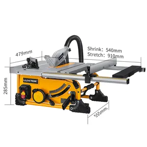 LUXTER 210mm 1500W Wood /Aluminum Cutting Portable Table Saw For Woodworking Power Saws