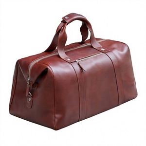 Luxury Genuine Leather Waterproof Heavy Duty Sport Weekender Travel Duffle <b>Bag</b> High Quality Eco-Friendly Large Capacity - Product Image 5