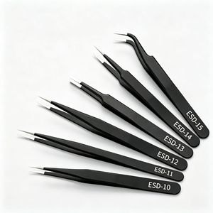 แหนบสแตนเลส ESD-10 ถึง ESD-15 ปลายแหลมสำหรับงานอุตสาหกรรม สำหรับเครื่องมือซ่อมโทรศัพท์มือถือ - Product Image 3
