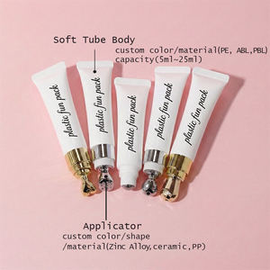 أنبوب مستحضرات تجميل فارغ عالي الجودة لكريم العين وملمع الشفاه وسيروم العناية بالبشرة مع أداة تطبيق من سبائك الزنك، خاص بعيد الحب - Product Image 2