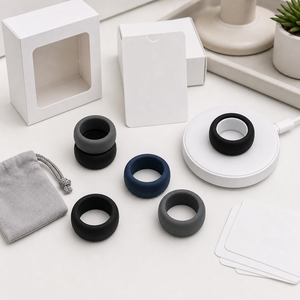 เคสซิลิโคน Oura Ring 5/4 Galaxy Ring RingConn Ultrahuman สีเข้ม ป้องกันสมาร์ทริง ชาร์จได้โดยไม่ต้องถอดออก - Product Image 5