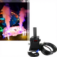 Machine à Jet de CO2 3-en-1 en Métal Électrique avec Effet de Fumée et Brouillard pour Scène, DJ et Club, Portée 8-10m, 12x3W LED RGB DMX