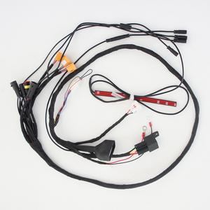 定制踏板车线束，带发光二极管灯和插座，质优价廉的电缆组件 - Product Image 1