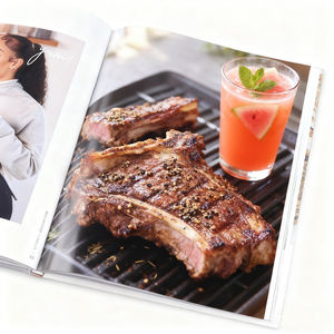 Brochure <span class=keywords><strong>de</strong></span> recettes saines imprimée en couleur, reliure parfaite, couverture rigide écologique, format A4 A5, papier cartonné offset pour la cuisine - Product Image 3