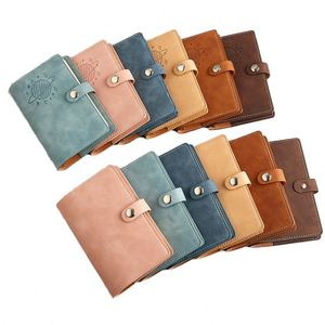 Cute Wholesale Leather Handwritten Diary A7 Pocket <b>Book</b> with Simple Buckle Loose-leaf Eco-Friendly Custom Logo Available - Product Image 1