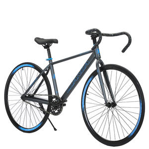 Nouveau style Vélo de course sur route avec cadre en alliage d'aluminium 6061, freins à disque et pédales ordinaires, tailles 50/55/60cm, 700c - Product Image 1