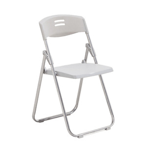 Folding Chair Plastic Metal Base 82cm x 42cm Foldable Conference Chair Office Furniture Minimalist Design - Product Image 1