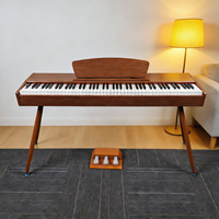 Beisite S-195 Electric Organ & Electronic Keyboard Piano 88-Key Plastic Digital Instrument Touch-Sensitive Keys Built-In Speaker