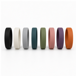 Lot de 8 protections texturées pour Oura Ring 4 Gen 3, en silicone, tons profonds, finition mate antidérapante, anti-rayures - Product Image 1